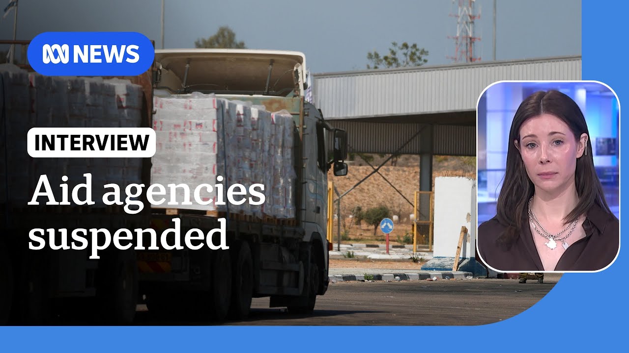Israel suspends dozens of aid groups in Gaza | ABC NEWS