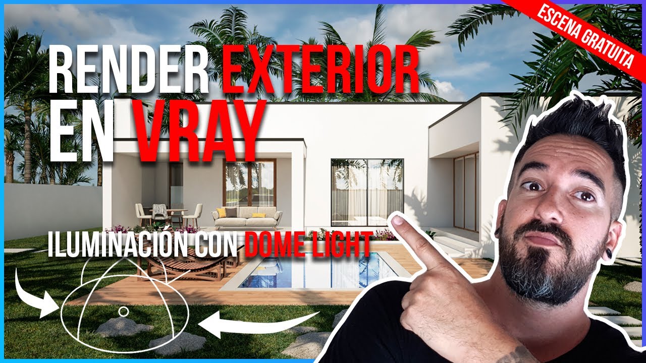 Render EXTERIOR en VRAY SketchUp 👓🏡