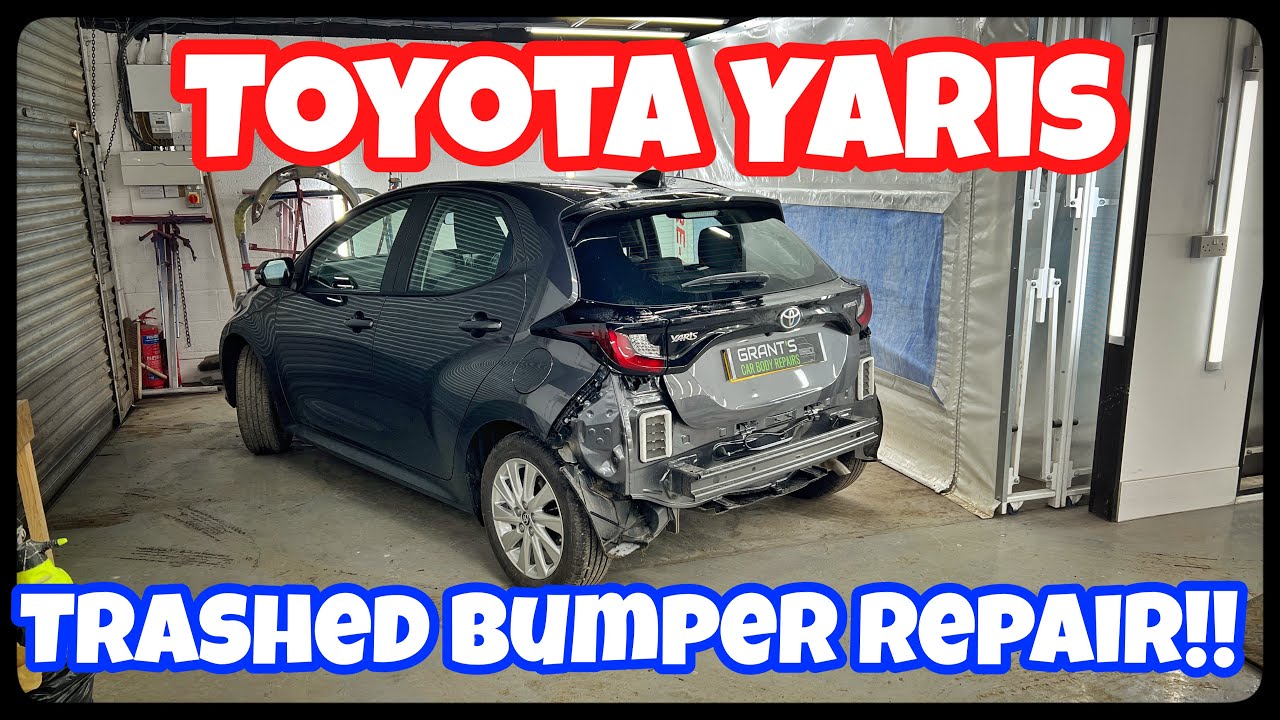 Toyota Yaris trashed bumper repair can we save it??