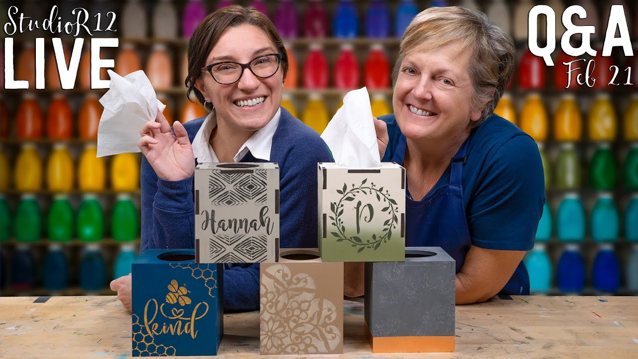 Paint a DIY Tissue Box Cover