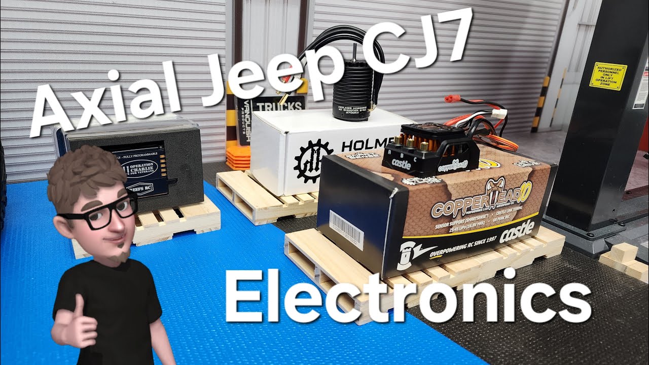 Axial Jeep CJ7 Build PT3 Electronics #trending #rc #rccrawler #reefsrc #jeepcj7 #offroad