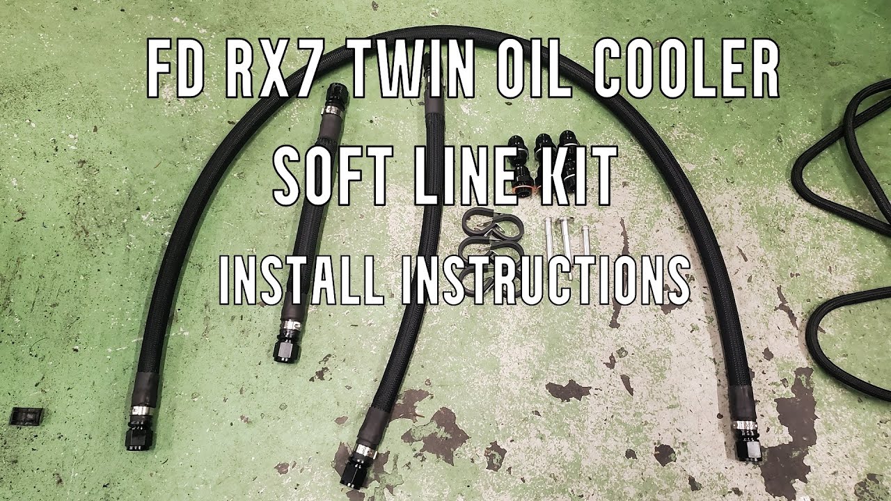 FD RX7 Twin Oil Cooler Soft Line Kit