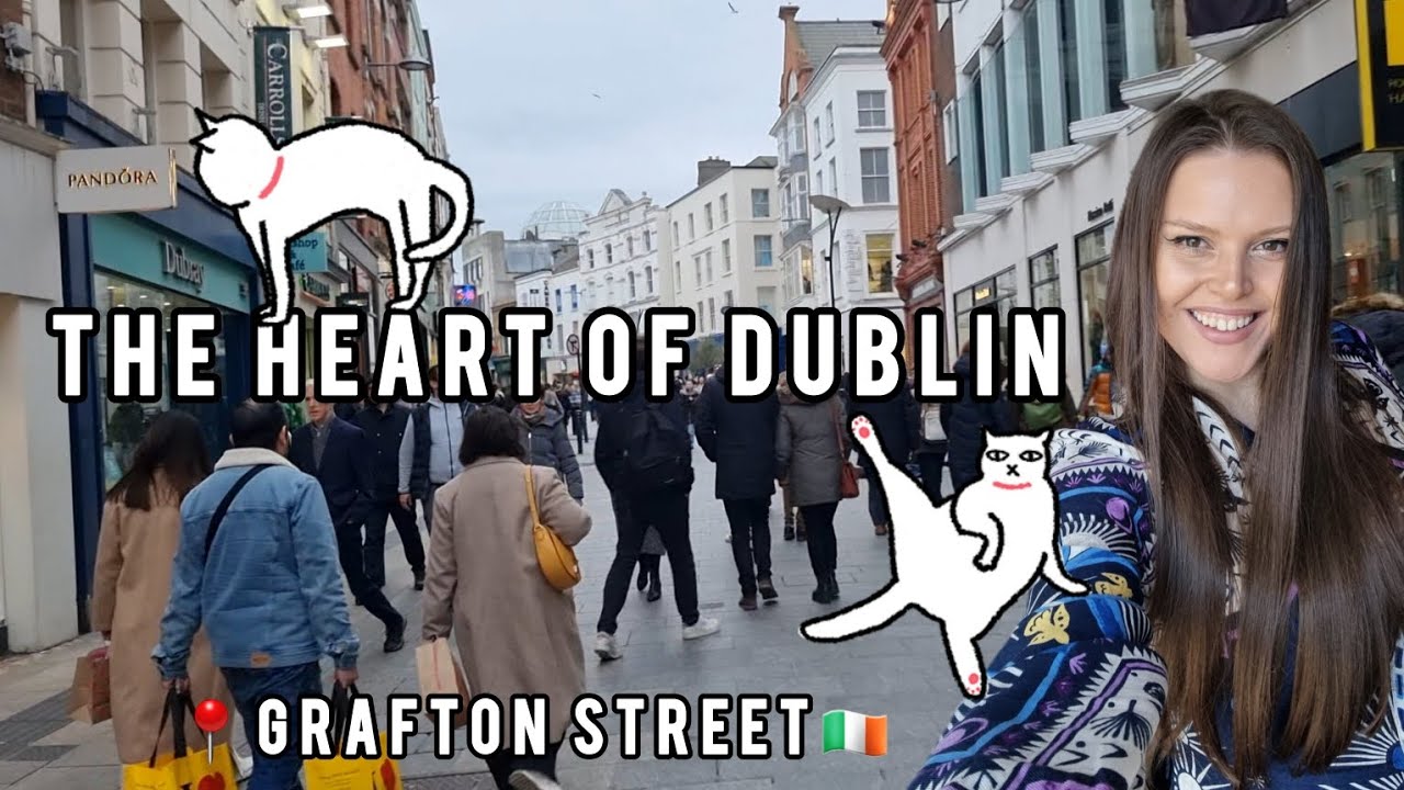 🇮🇪🍀Grafton Street, Stephen's Green Park. Dublin City Centre tour 😊 #dublin #ireland