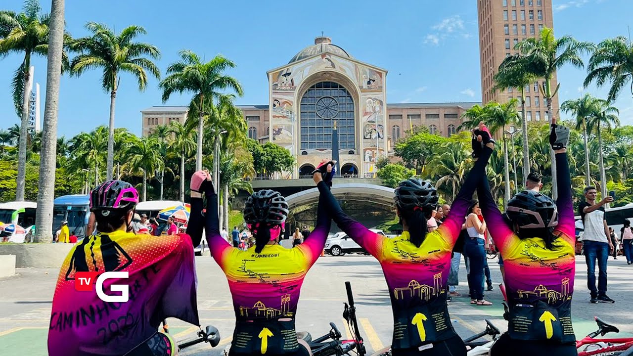 Gasparenses pedalam mais de 300 km pelo caminho da f&eacute; at&eacute; o Santu&aacute;rio de Nossa Senhora Aparecida