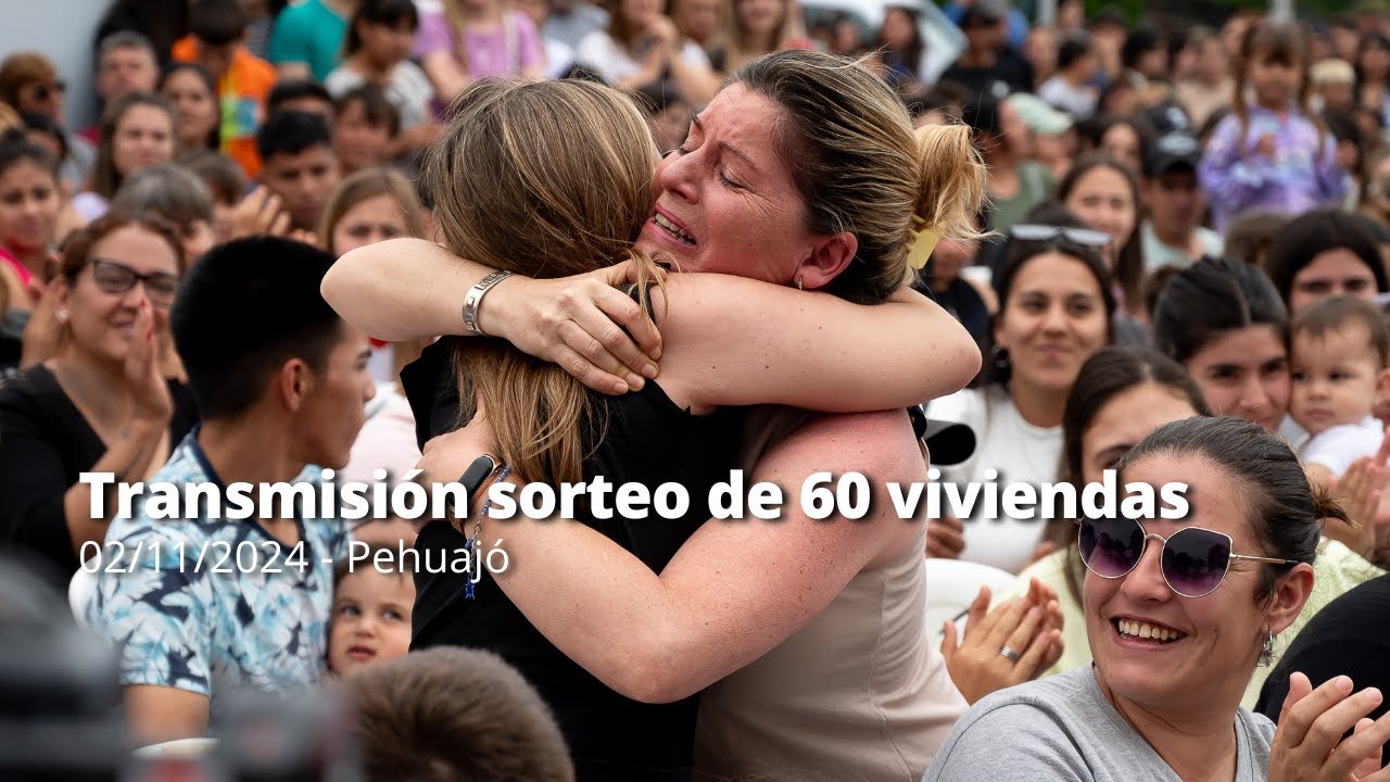 Sorteo de 60 viviendas en Pehuajó - 02/11/2024
