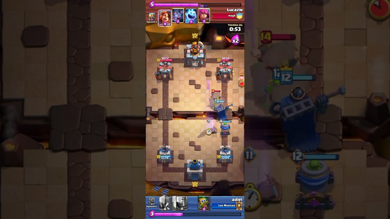 Partida tranquila de Clash Royale 