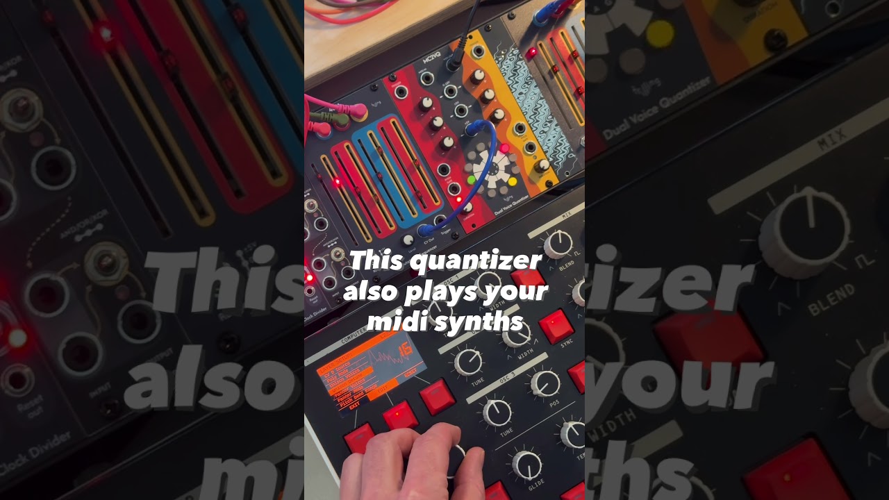 Next to the dual CV/Gate outputs, the Trilling MC2VQ will play two channels on your midi synths.