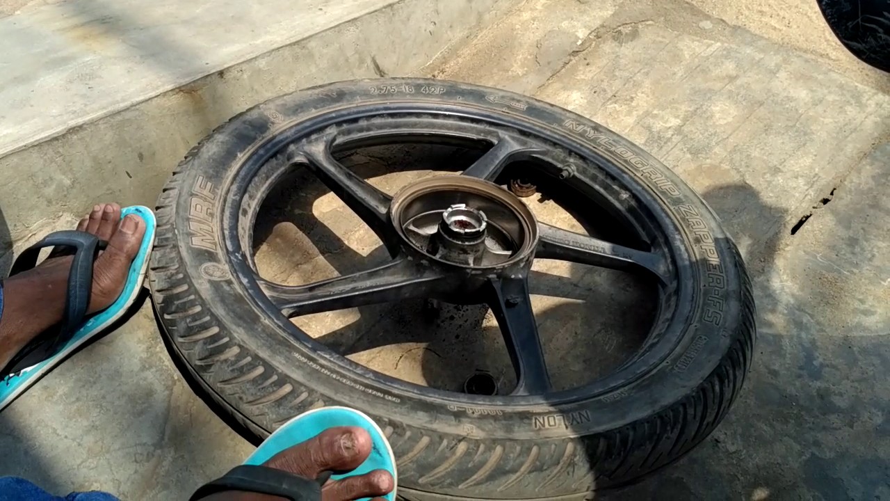 How to change bearing in motorcycle front wheel