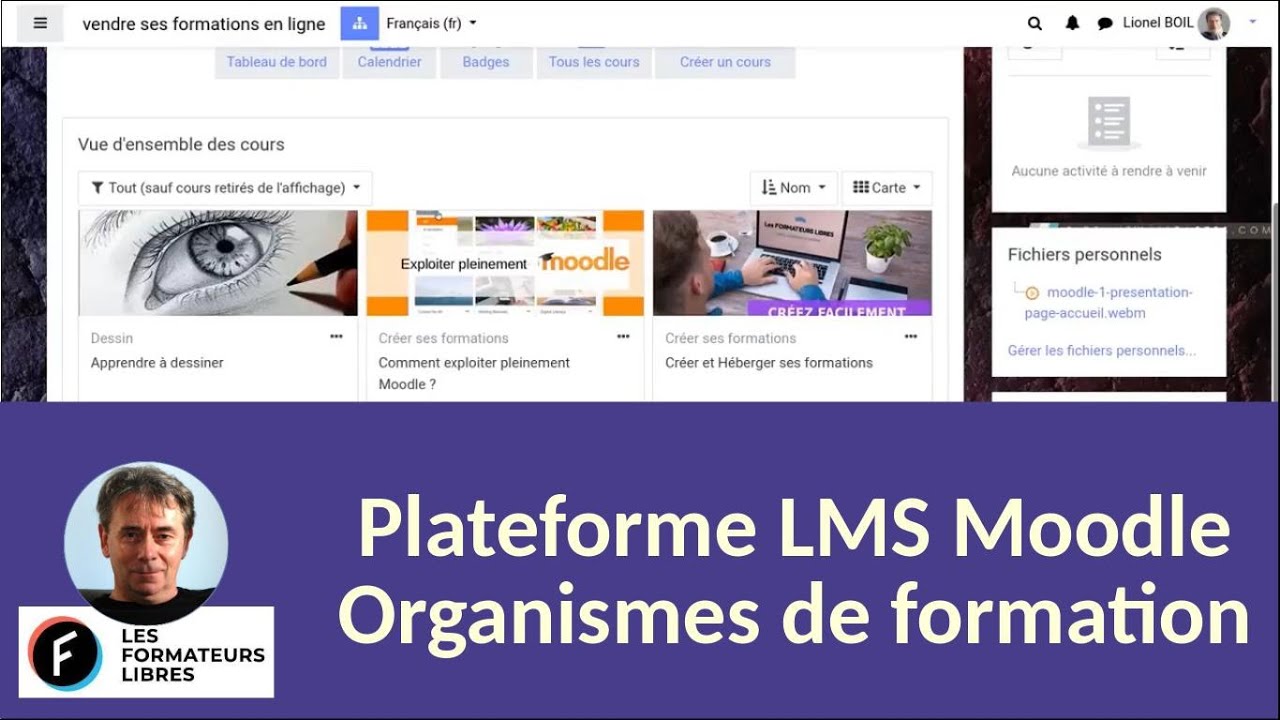 Plateforme LMS pour les organismes de formation, tour horizon des fonctionnalités.