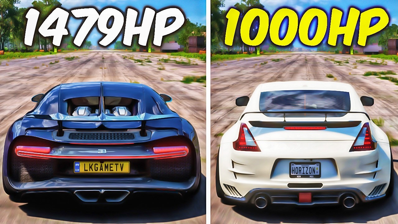FH5 DRAG RACE SHOWDOWN! BUGATTI CHIRON vs NISSAN 370Z NISMO 🔥