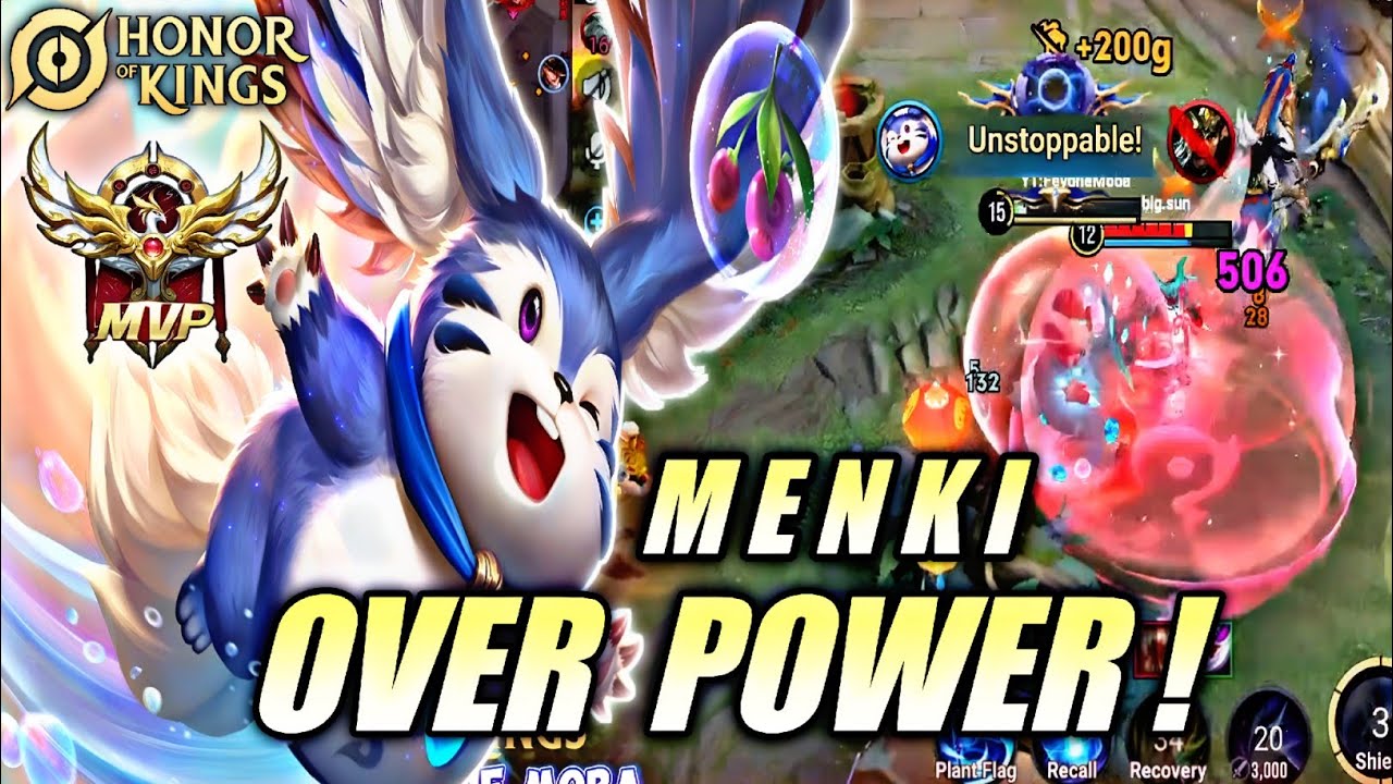 OVER POWER! Menki Jungle 100% UNSTOPPABLE - Best Build Item & Gameplay | Honor of Kings (HOK)