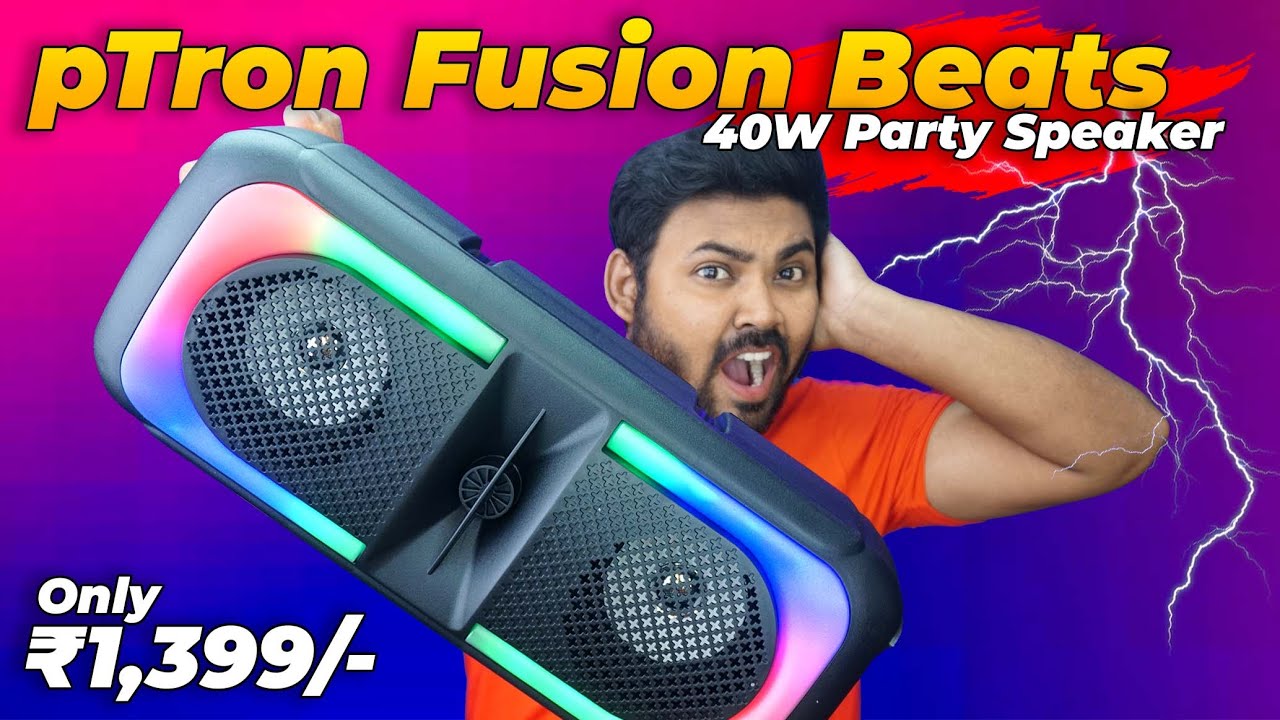 pTron Fusion Beats 40W Karaoke Bluetooth Party Speaker |  Stereo Sound 🔥🔥🔥
