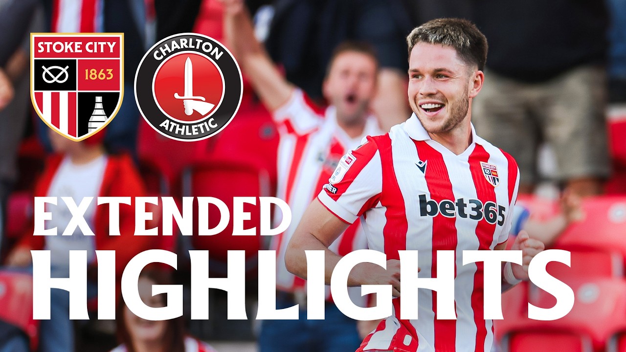 Hirst heads home☝️​| Stoke City 4-0 Charlton Athletic | Extended Highlights