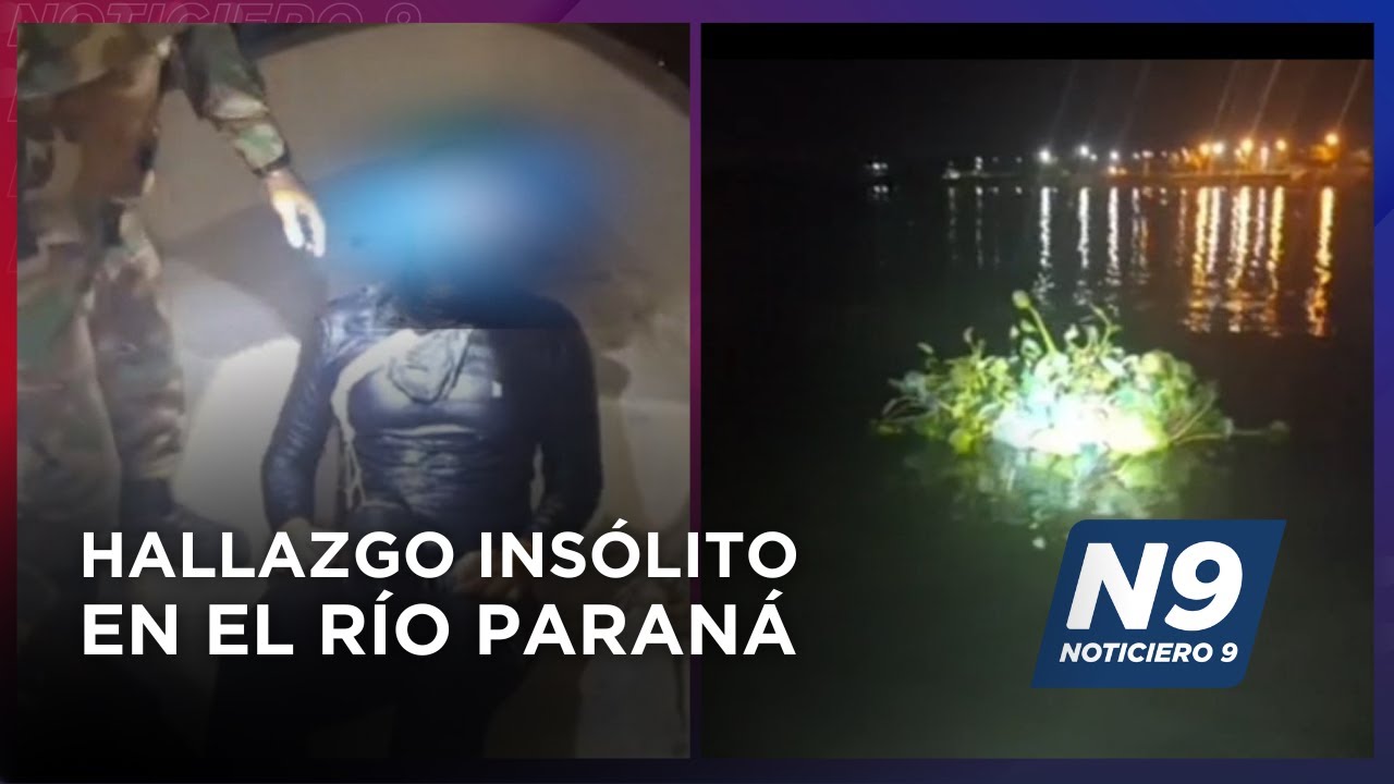 HALLAZGO INS&Oacute;LITO EN EL R&Iacute;O PARAN&Aacute; - NOTICIERO 9