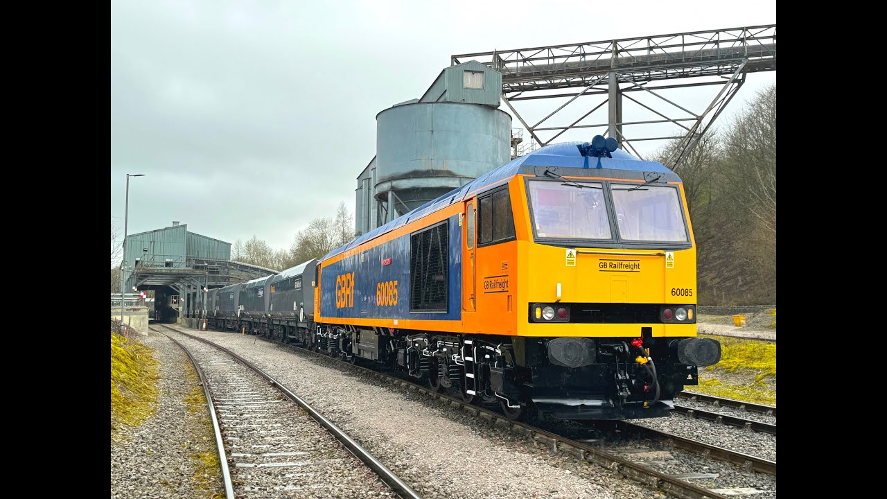 Ex Works Freshly Named 60085 Shunting inside Rylstone's Swinden Quarry
