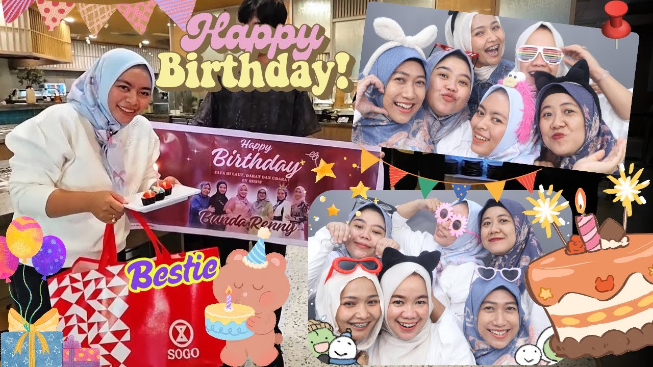 Surprise Party Ulang Tahun Bestie - All You Can Eat 😄 Asti Kunyit - Bunda Aqilla Eps 498