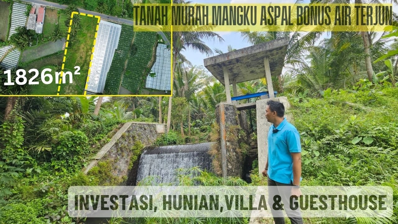 Jual Tanah Murah Mangku Jalan + Bonus Air Terjun | Dekat Kampus UII & Kopi Klothok Pakem | SB EPS502