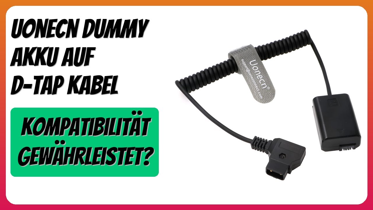 BEWERTUNG (2026): Uonecn Dummy Akku auf D-Tap Kabel. Infos