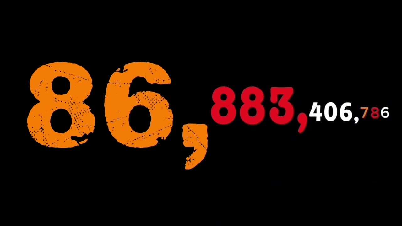 Numbers 0 to decillion with sounds 10Min for long