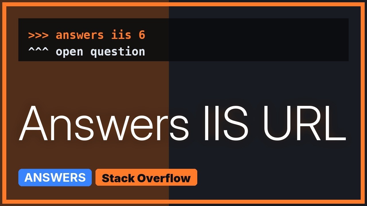 IIS 6 - URL REWRITE MODULE (2 Solutions!!)