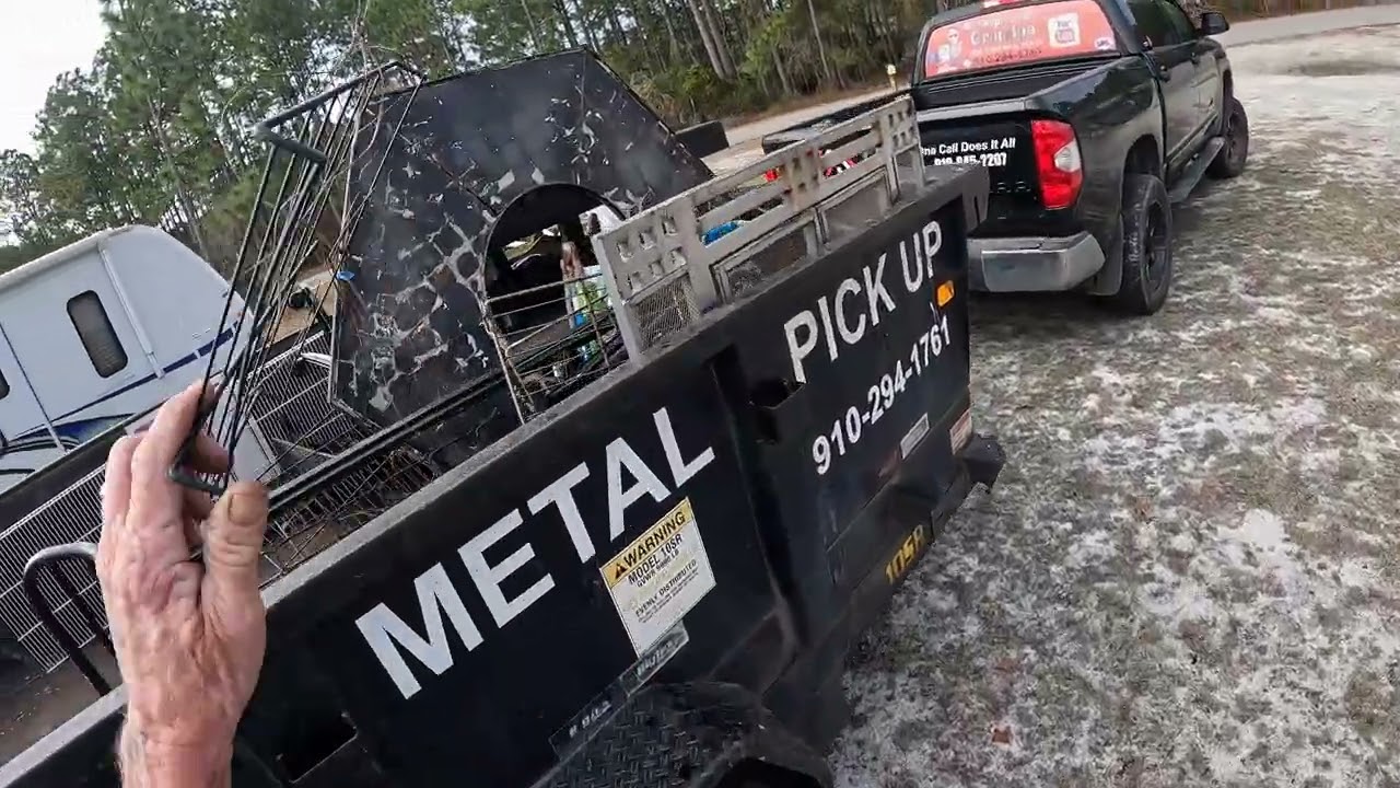Loading a trailer and a Trip to the Scrap Yard.