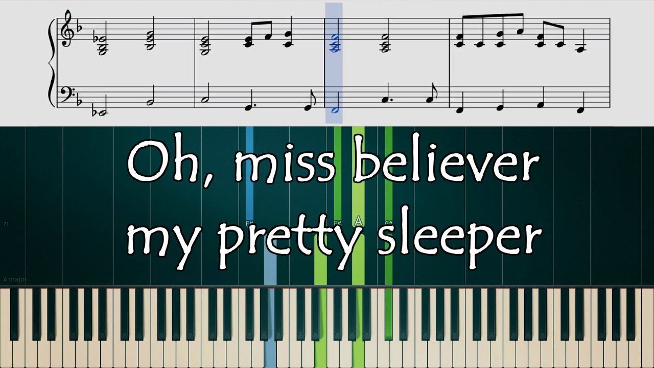 How to play the piano part of Oh Ms Believer by Twenty One Pilots