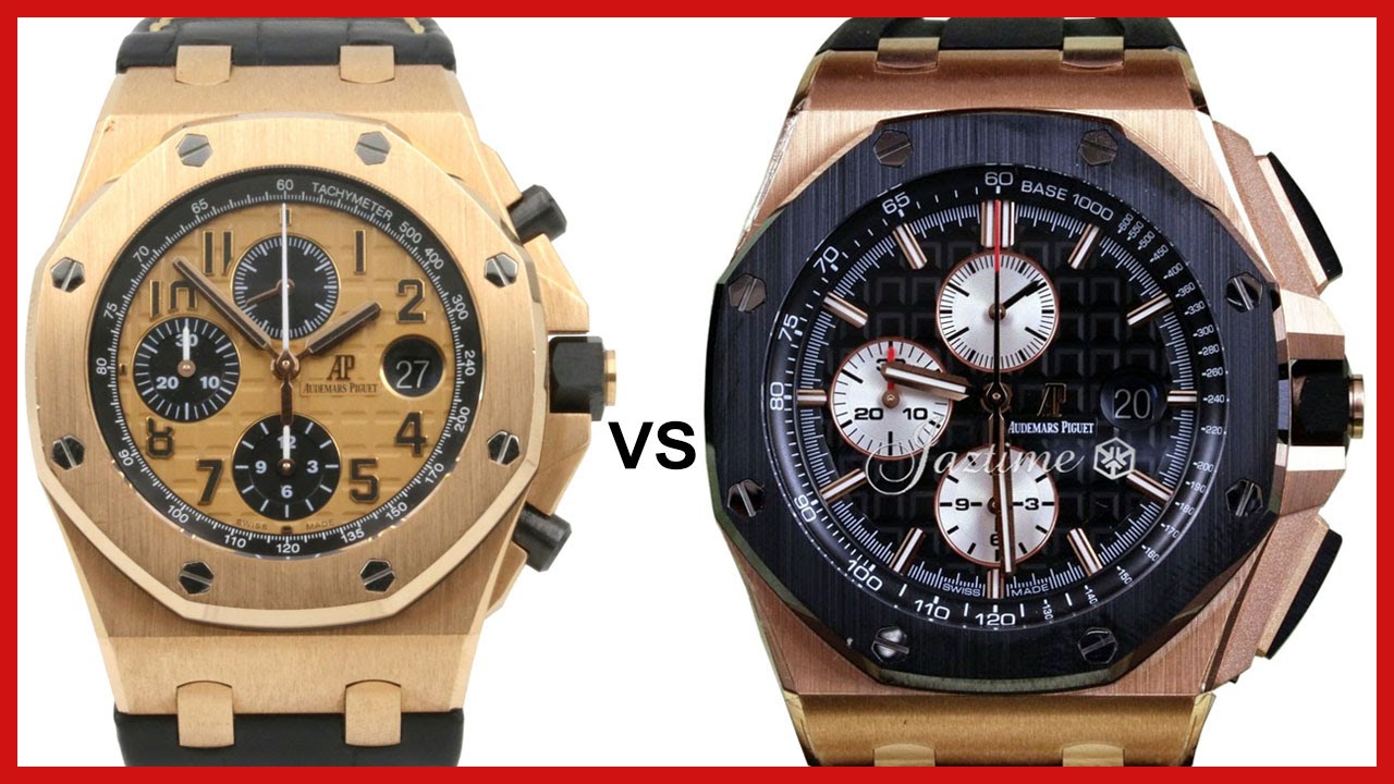 ▶ Audemars Piguet Royal Oak Offshore Rose Gold: 42mm Champagne vs. 44mm Black - COMPARISON