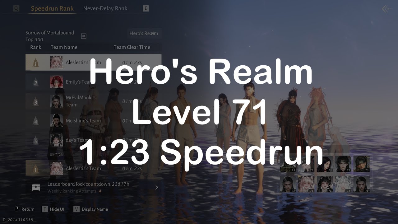 [Where Winds Meet] 1:23 Speedrun Level 71 Hero's Realm Sorrow of Mortalbound DPS Umbrella/Fan POV