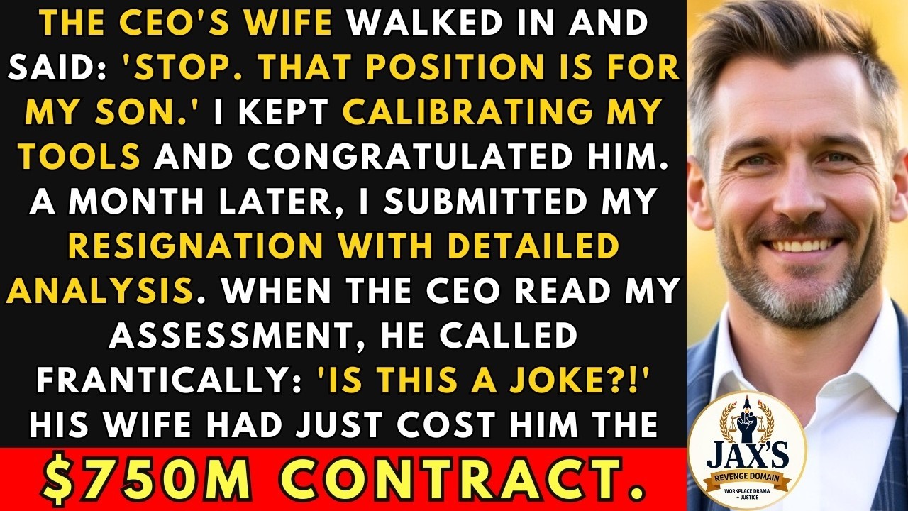 CEO's Wife Gave Her Son My Promotion After My 5 Perfect Years  When I Resigned