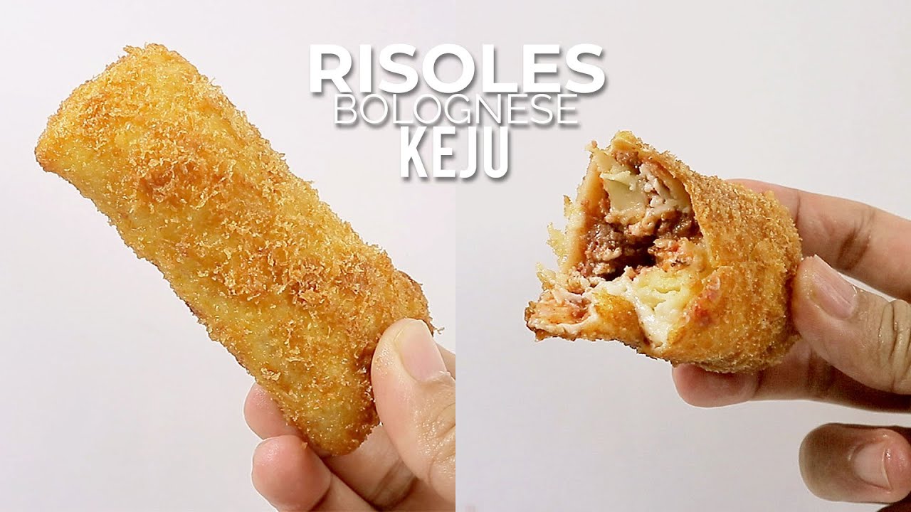 RISOLES ISI BOLOGNESE DAN KEJU // FRIED ROLLED CREPES