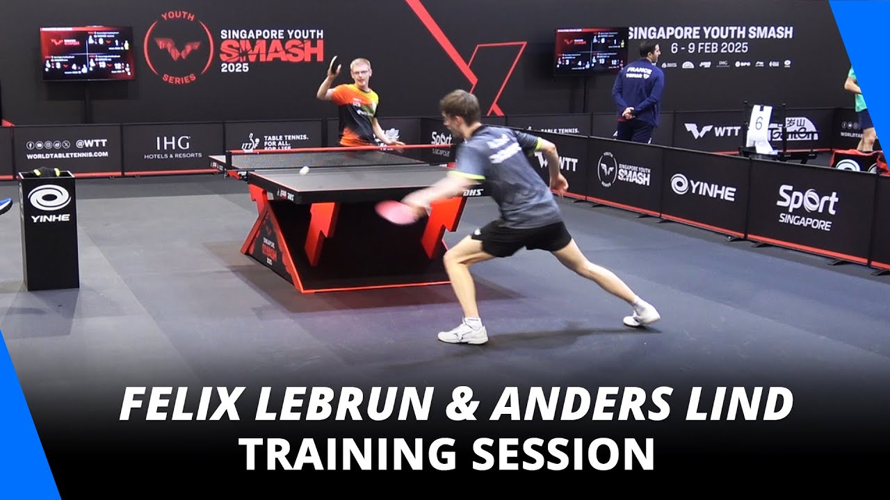 Felix Lebrun & Anders Lind Training | Singapore Smash 2025