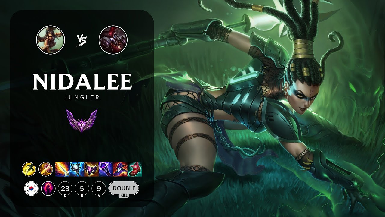 Nidalee Jungle vs Shaco - KR Master Patch 14.4