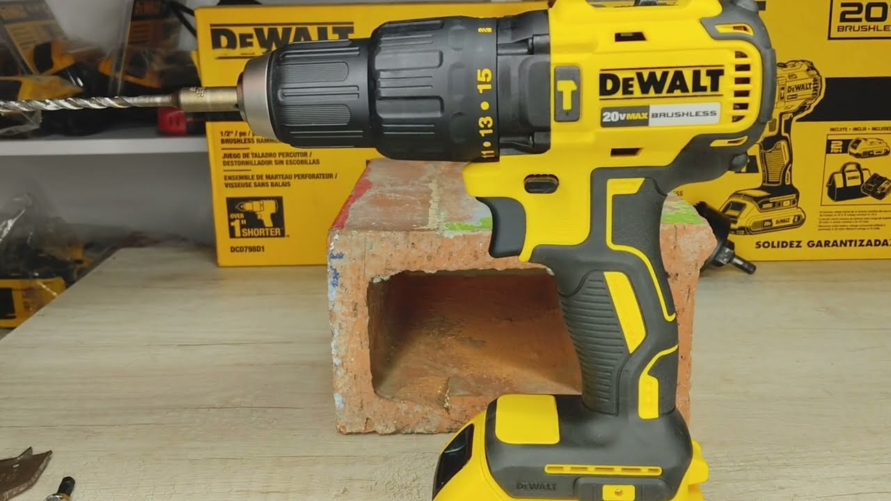 Prueba de funcionamiento taladro atornillador Dewalt DCD7781.#dewalt #powertools #taladro #20v #diy