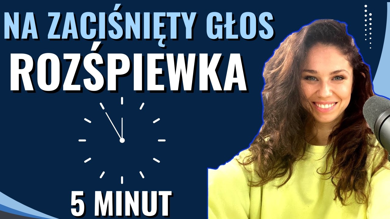 Rozśpiewanie z Agą - Jak śpiewać swobodnie? Rozluźnij swój głos w 10 minut.
