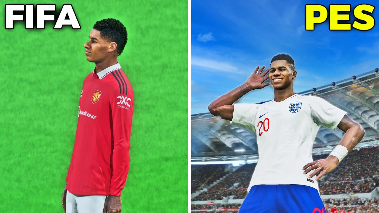 Marcus Rashford 🔥 FIFA vs PES [2017 - 2023] ✅ Fujimarupes