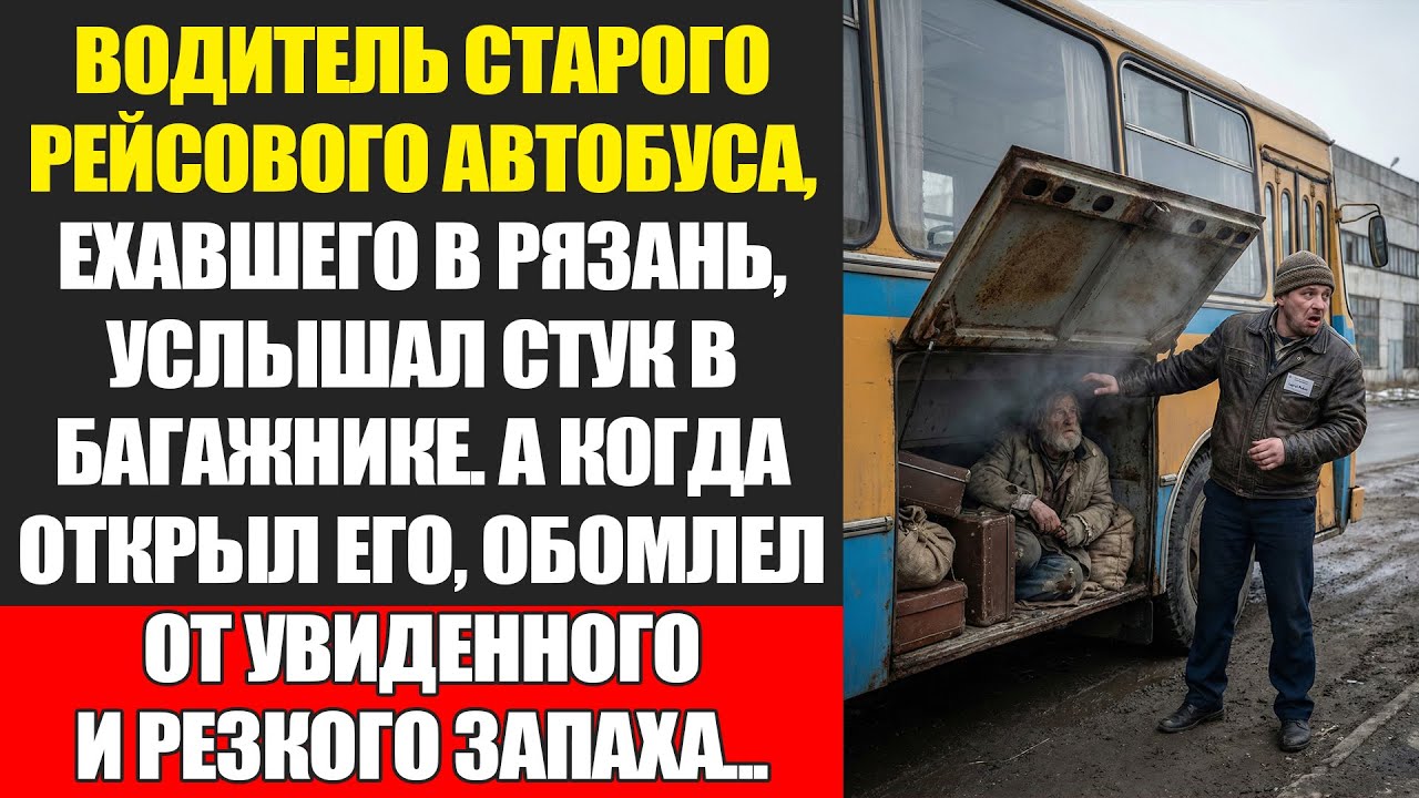 ВОДИТЕЛЬ СТАРОГО АВТОБУСА УСЛЫШАЛ СТУК, А КОГДА ОТКРЫЛ БАГАЖНИК — ОБОМЛЕЛ ОТ УВИДЕННОГО И ЗАПАХА!
