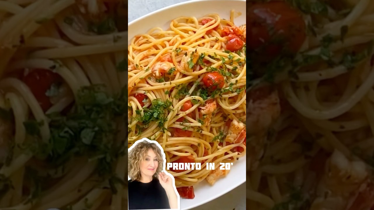 SPAGHETTI CON GAMBERI E POMODORO