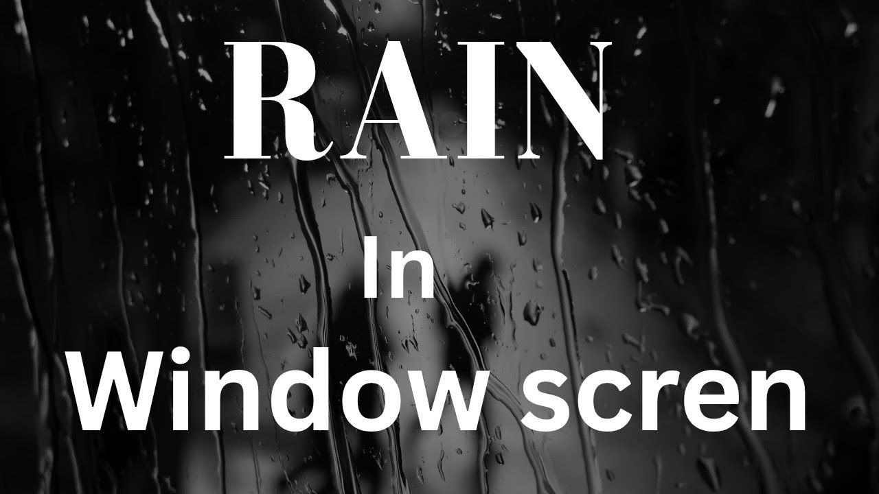 Rain drop sound in window screnn deep sleep relaxing spa Wight noise #rainoundforsleep #rainsounds 