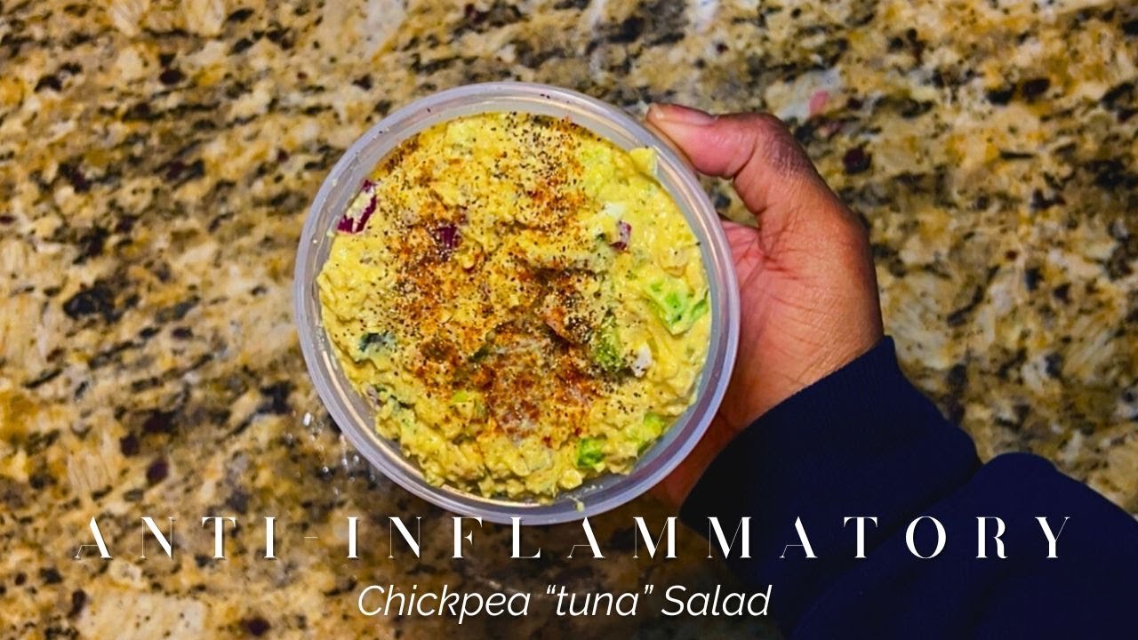 The Best ANTI-INFLAMMATORY Chickpea “tuna” Salad Recipe EVER! 🥗 | Anti-Inflammatory Meals