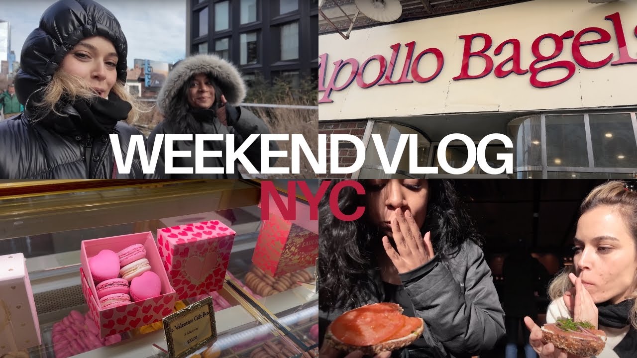 VLOG 🤎 ¡Probamos los FAMOSOS Apolo Bagels en Nueva York!  & fin de semana lleno de comida DELICIOSA