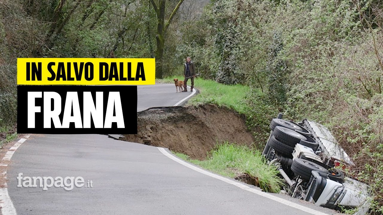 Maltempo in Toscana, autista illeso dopo una frana: 