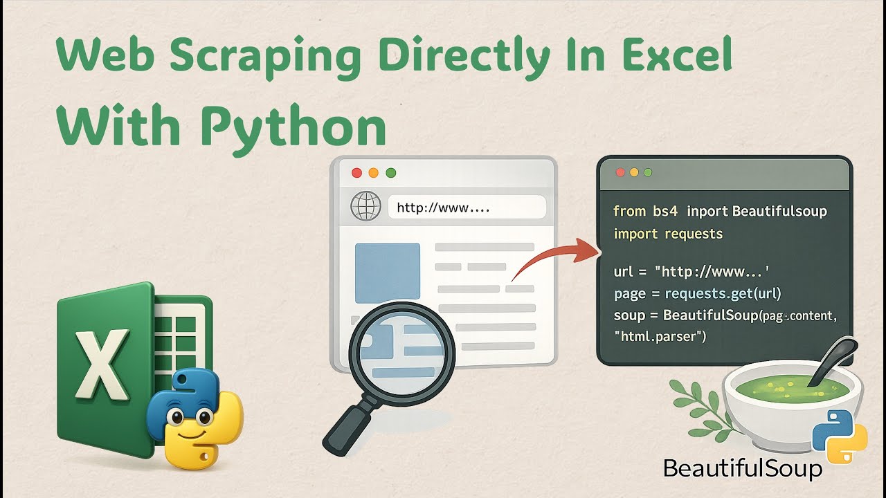 Парсинг веб-страниц непосредственно в Excel с помощью Python | Примеры из NBA, Rotten Tomatoes и ...
