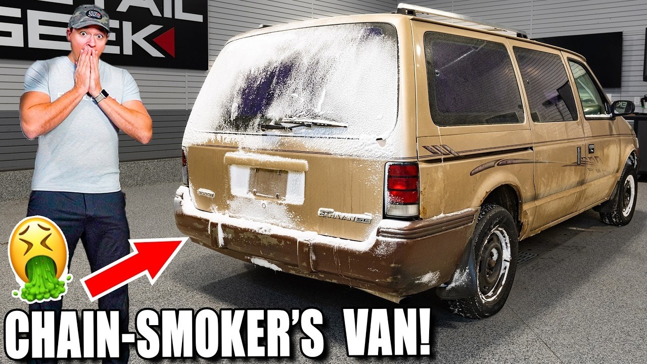 Real-Time Cleaning The NASTIEST Van From The '90s!