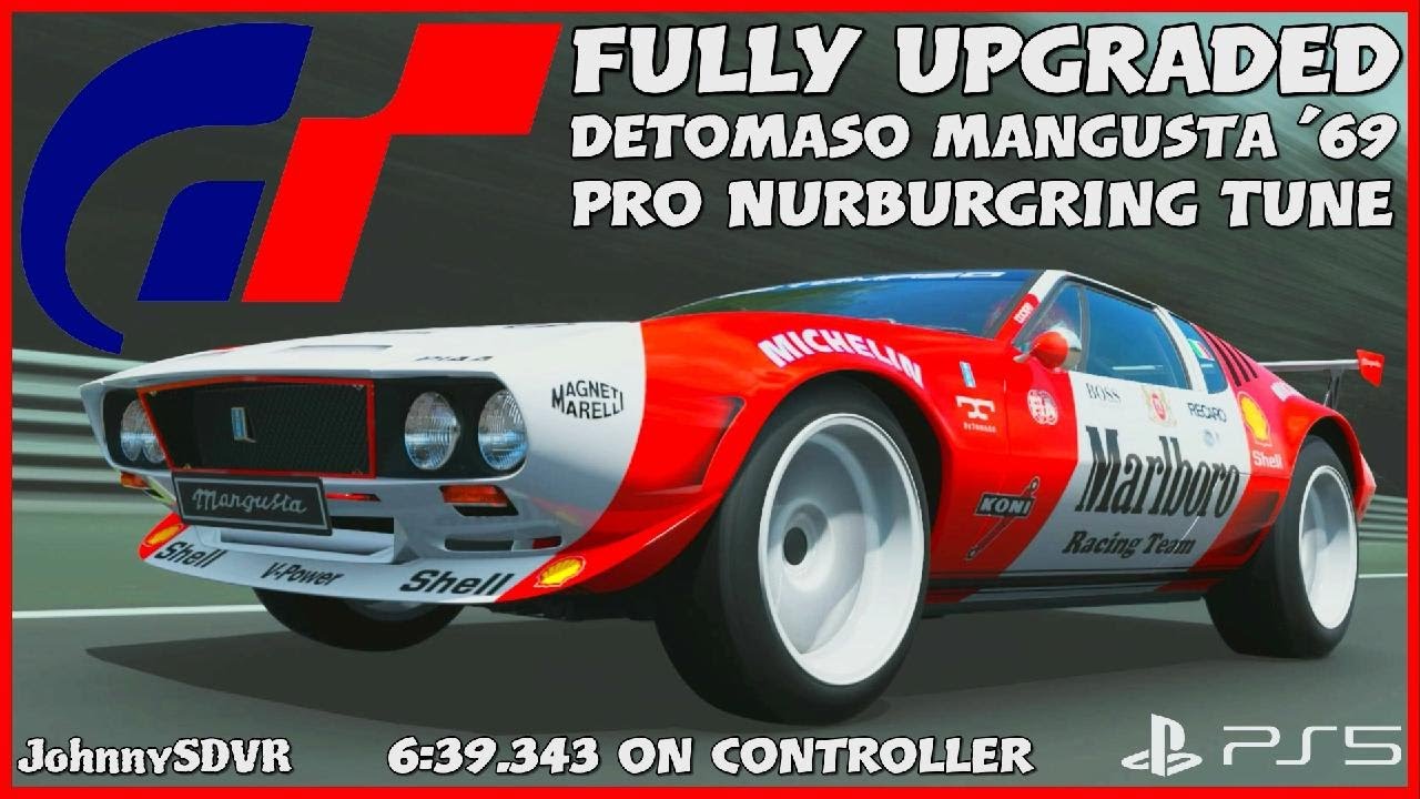Gran Turismo 7 - De Tomaso Mangusta Pro Tune | Nurburgring 6:39.343 Setup | #GT7