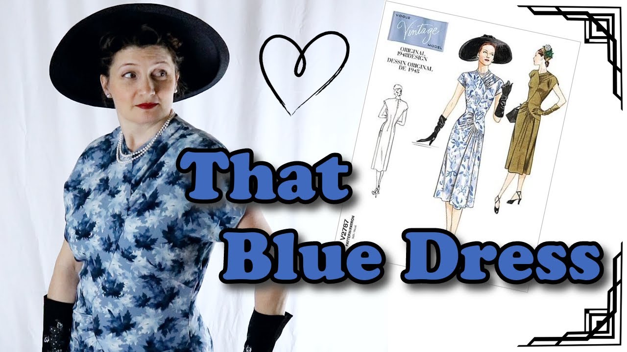 SEWING and Reviewing a VINTAGE Reproduction Pattern! // Vogue V2787 💕#sewingvlog #sewing #vintage