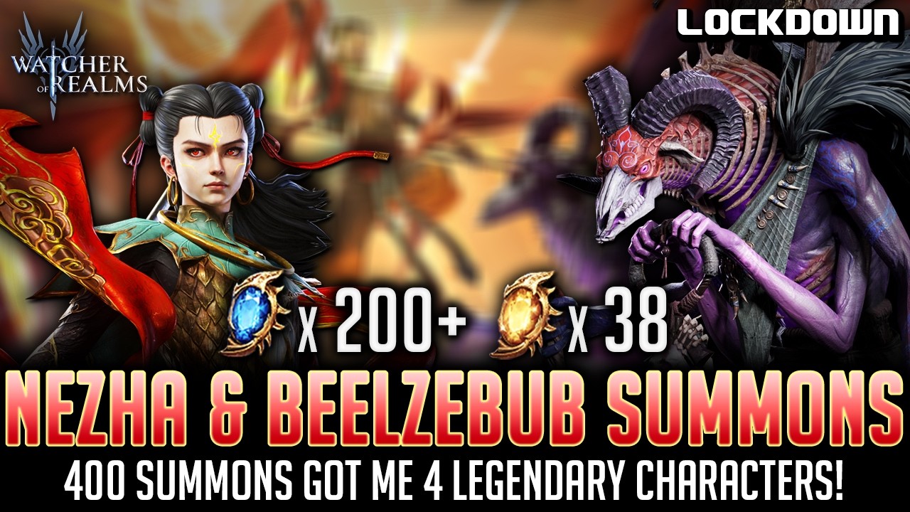 WOR: Ne Zha and Beelzebub Summons! Great Banner! Watcher of Realms Rares AND Divine Pulls