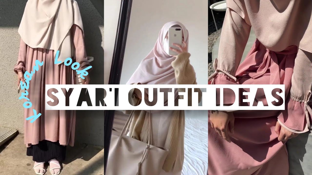 OOTD Syar'i Remaja Kekinian || Simple Outfit and Stylish (Korean Look) #OOTD vlog