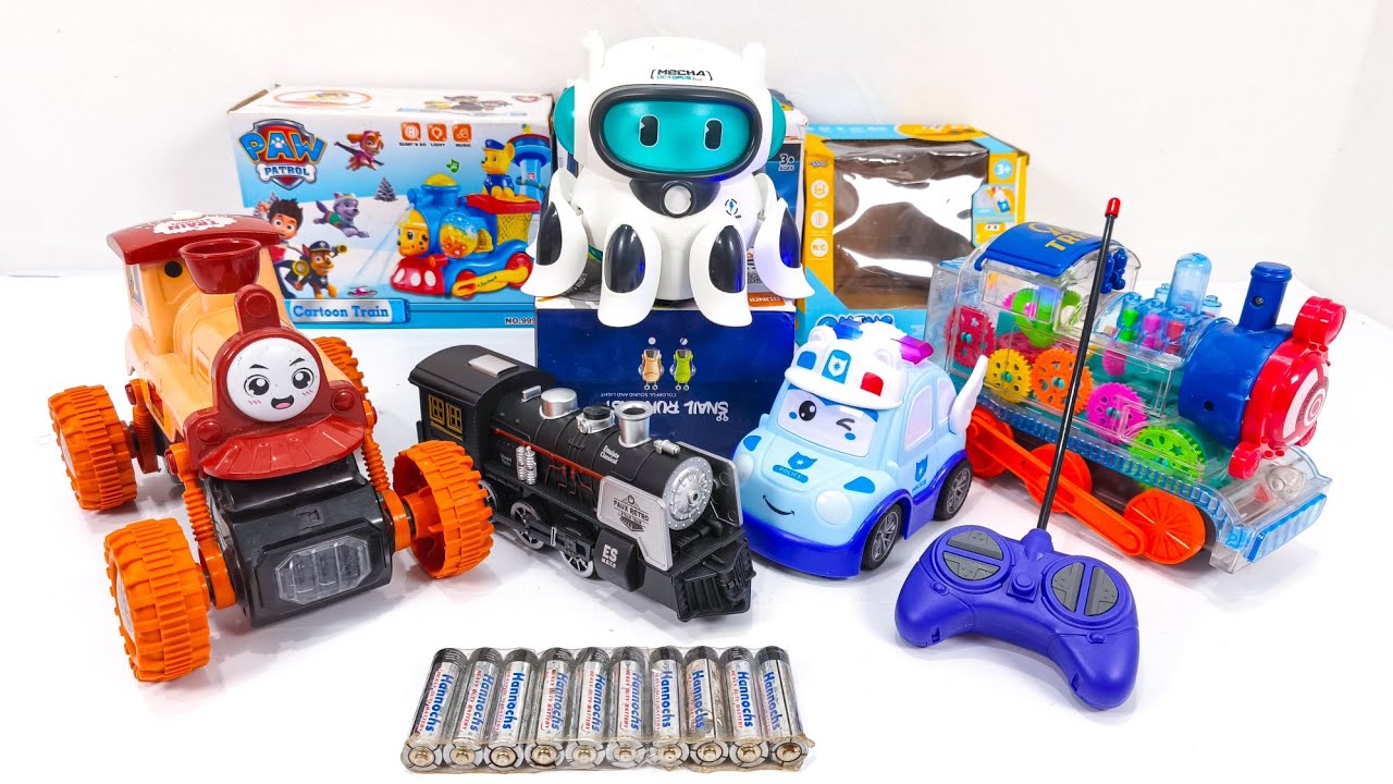 Unboxing Thomas & Friends, Lokomotive train, Rc Qmeng City Car, Gear Train, Electric Octopus 
