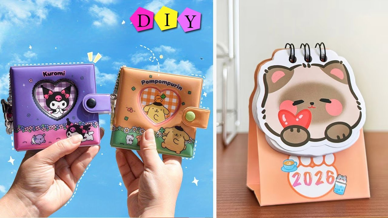 How to make cute school supplies🌷✨ / DIY cute stationery / Handmade school supplies / Stationery