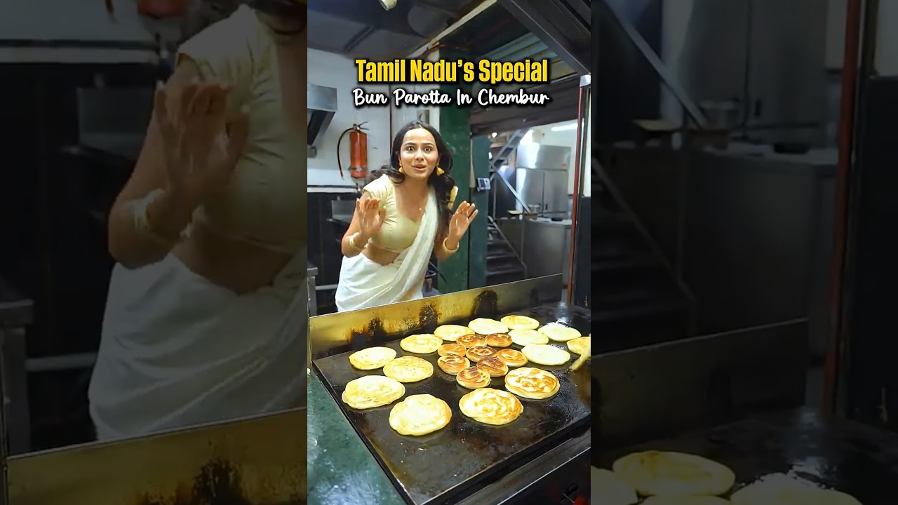 Tamil Nadu's Special Bun Parotta In Chembur! #shorts #tamilnadu #streetfood